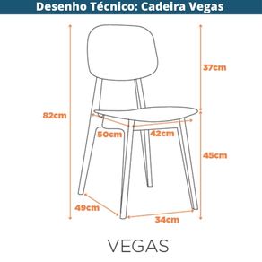 Kit 4 Cadeiras Vegas Catia Fratini em Polipropileno Cor Fendi -8-
